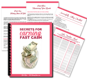 Secrets For Earning Fast Cash Guide - Sell Your Stuff For More Money