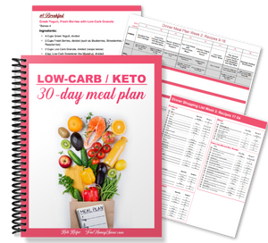 Low-Carb/Keto 30-Day Meal Plans with Shopping Lists