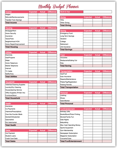 Simple Budgeting Spreadsheet - Easy Steps To Start A Budget